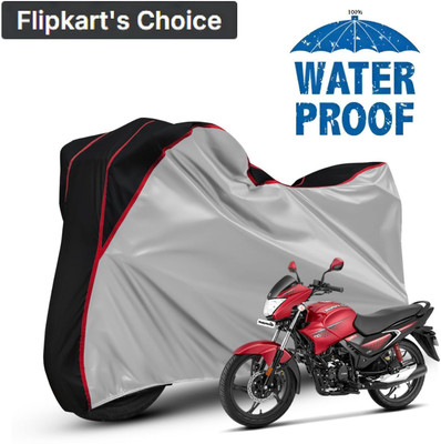 xodi Waterproof Two Wheeler Cover for Hero(Glamour, Silver, Black, Red)