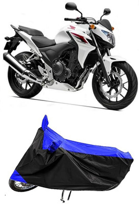 MMSSTAR Waterproof Two Wheeler Cover for Honda(CB 400, Blue)