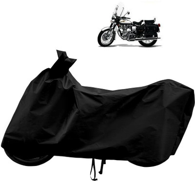 Horseyaart Waterproof Two Wheeler Cover for Royal Enfield(Machismo 350, Black)