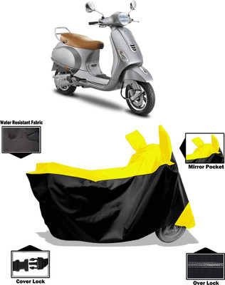 Amexride Two Wheeler Cover for Vespa(Vespa VXL 150, Yellow)