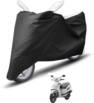 Caronix Waterproof Two Wheeler Cover for TVS(Wego, White)