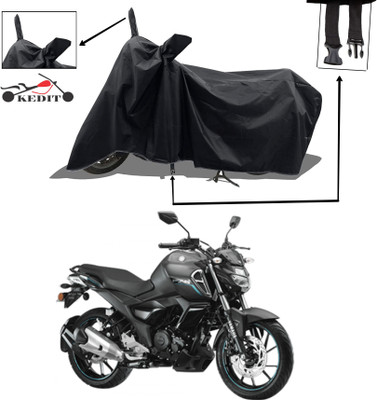 KEDIT Two Wheeler Cover for Universal For Bike(FZ S V3 BS6, Black)