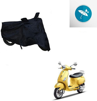 MMSSTAR Waterproof Two Wheeler Cover for Piaggio(Vespa SXL, Black)