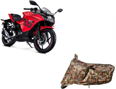 Anlopeproducts Waterproof Two Wheeler Cover for Suzuki(Gixxer Special Edition BS6, Red)