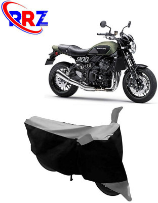 RRZ Waterproof Two Wheeler Cover for Kawasaki(Z900RS, Black, Grey)