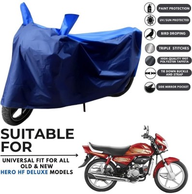 MADAFIYA Two Wheeler Cover for Honda(CD deluxe, Blue, Blue)