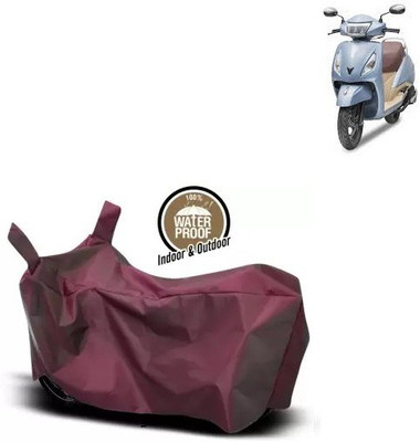 OliverX Waterproof Two Wheeler Cover for TVS(Jupiter Grande BS6, Maroon)