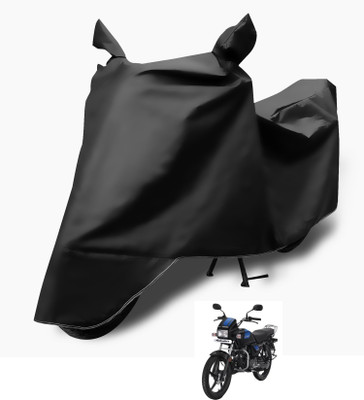 Auto Hub Waterproof Two Wheeler Cover for Hero(Splendor Plus, Black)