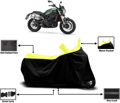 Amexride Two Wheeler Cover for Benelli(Leoncino 800, Yellow)