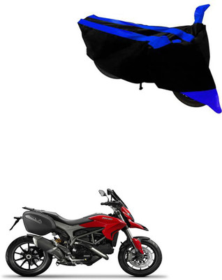 DeepShakshi AUTOMOTIVE Waterproof Two Wheeler Cover for Ducati(Hyperstrada, Black, Blue)