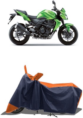 SUGASHRI Waterproof Two Wheeler Cover for Kawasaki(Z750, Orange, Blue)