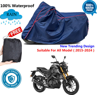AUTOCAD Waterproof Two Wheeler Cover for Yamaha(MT 15 New BS6, Blue, Red)