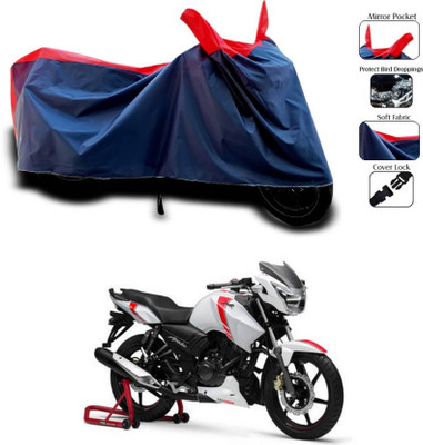 KEDIT Two Wheeler Cover for TVS(Apache RTR 160 4V, Red, Blue)