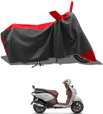 KEDIT Two Wheeler Cover for Hero(Pleasure Plus, Red)
