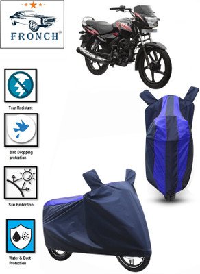 FRONCH Waterproof Two Wheeler Cover for TVS(Star City Plus, Blue)
