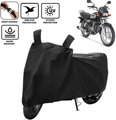 kerwa Two Wheeler Cover for Hero(Splendor Plus, Black)