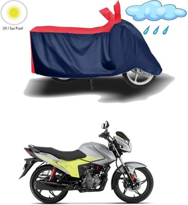 Genipap Two Wheeler Cover for Hero(Glamour, Red, Blue)