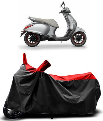 MMSSTAR Waterproof Two Wheeler Cover for Bajaj(Chetak, Red)
