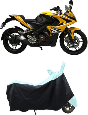 Coxtor Waterproof Two Wheeler Cover for Bajaj(Pulsar SS400 BS6, White)