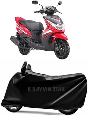 R Rayvin Star Two Wheeler Cover for Yamaha(Ray Z, Black)