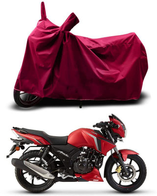 KEDIT Two Wheeler Cover for TVS(Apache RTR 160, Maroon)