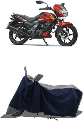 SUGASHRI Waterproof Two Wheeler Cover for TVS(Flame SR125, Grey, Blue)