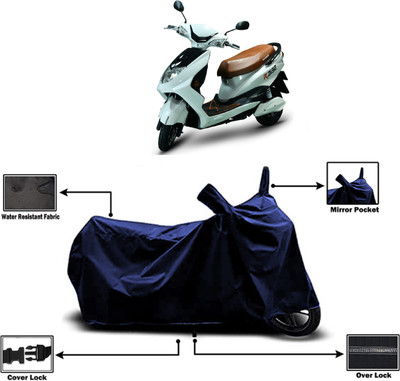 Amexride Two Wheeler Cover for Okinawa(Raise BS6, Blue)