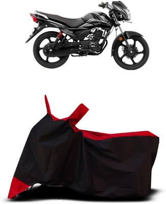 VESMEI Two Wheeler Cover for TVS(Victor Premium, Red)