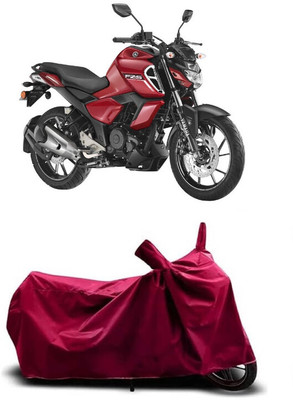 Coxtor Waterproof Two Wheeler Cover for Yamaha(FZ S FI New BS6, Maroon)