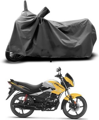 RAAMKM Two Wheeler Cover for Hero(Passion Pro i3S, Grey)