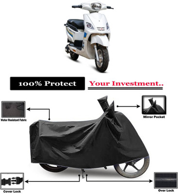 AASHTIK MART Two Wheeler Cover for Hero(Electric NYX HS500 ER, Black)