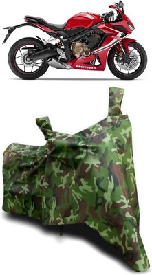 ATBROTHERS Waterproof Two Wheeler Cover for Honda(CBR650R, Multicolor, Green)
