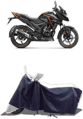 RAAMKM Two Wheeler Cover for Hero, Honda, Bajaj, TVS, Yamaha(Electric Flash BS6, White, Black)