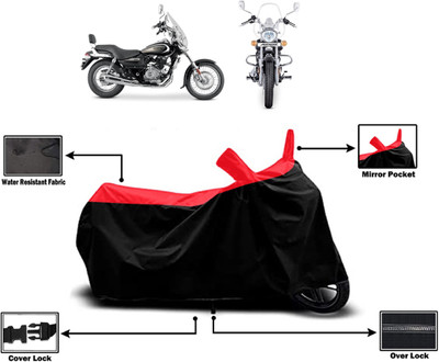 Amexride Two Wheeler Cover for Bajaj(Cruiser BS6, Red)