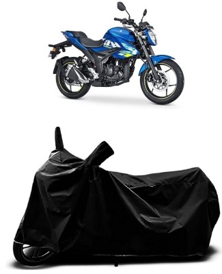 SMDP Waterproof Two Wheeler Cover for Suzuki(Gixxer 250, Black)