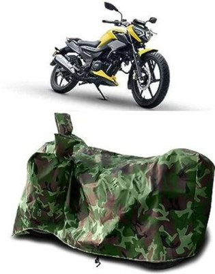 RAAMKM Two Wheeler Cover for TVS(Raider, Green, Multicolor)