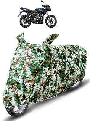MOCKHE Waterproof Two Wheeler Cover for Bajaj(Pulsar 125, Green)