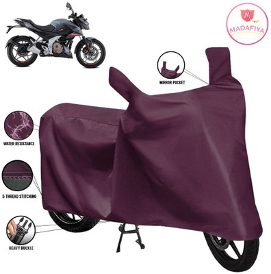 MADAFIYA Waterproof Two Wheeler Cover for Bajaj(Pulsar N160, Maroon)