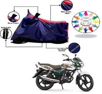 DeepShakshi AUTOMOTIVE Waterproof Two Wheeler Cover for TVS(Star, Blue, Red)