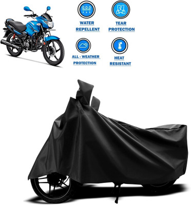 DeepShakshi AUTOMOTIVE Two Wheeler Cover for Hero(Glamour FI, Black)