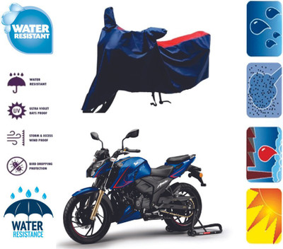 RTS COLLECTIONS Two Wheeler Cover for TVS(Apache RTR 310, Red, Blue)