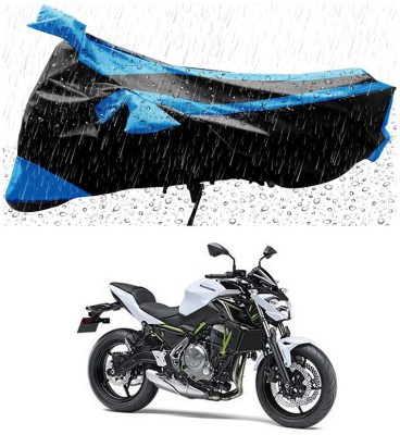 Genipap Two Wheeler Cover for Kawasaki(Z650, Black, Blue)