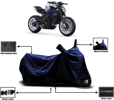 Amexride Two Wheeler Cover for MV Agusta(Dragster800 RR, Blue)