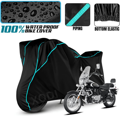 xodi Waterproof Two Wheeler Cover for Bajaj(Avenger, Black, Blue)