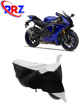 RRZ Waterproof Two Wheeler Cover for Yamaha(YZF R1, Black, White)