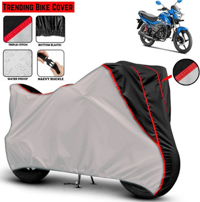 Mwiss Waterproof Two Wheeler Cover for Honda(Livo, Silver, Black)