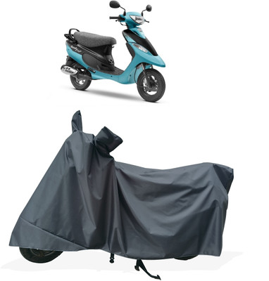 Tricway Two Wheeler Cover for TVS(Scooty Pep Plus BS6, Grey)
