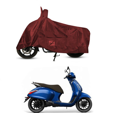 EGAL Waterproof Two Wheeler Cover for Bajaj(BS6, Maroon)