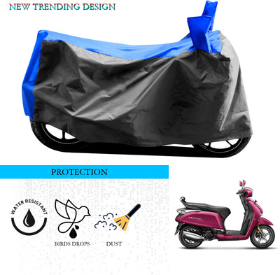 ANTHUB Waterproof Two Wheeler Cover for Hero(MotoCorp Destini 125, Grey, Blue)