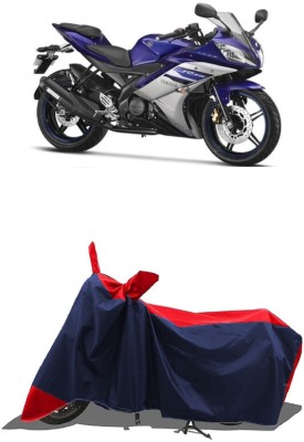 SUGASHRI Waterproof Two Wheeler Cover for Yamaha(YZF-R15 V2, Red, Blue)